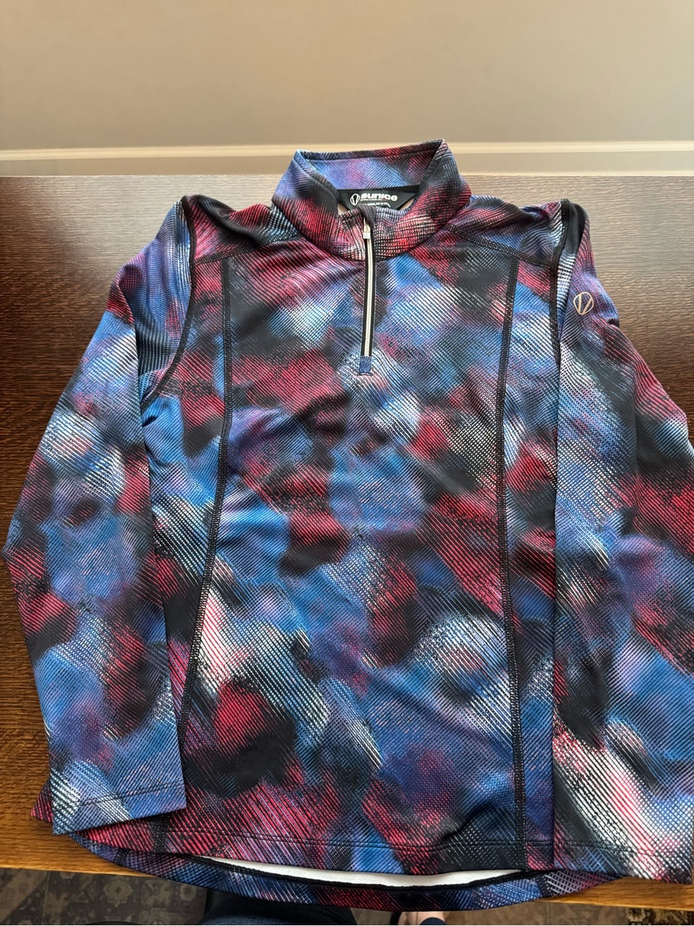 Girls Sunice Quarter Zip Baselayer. Size XL